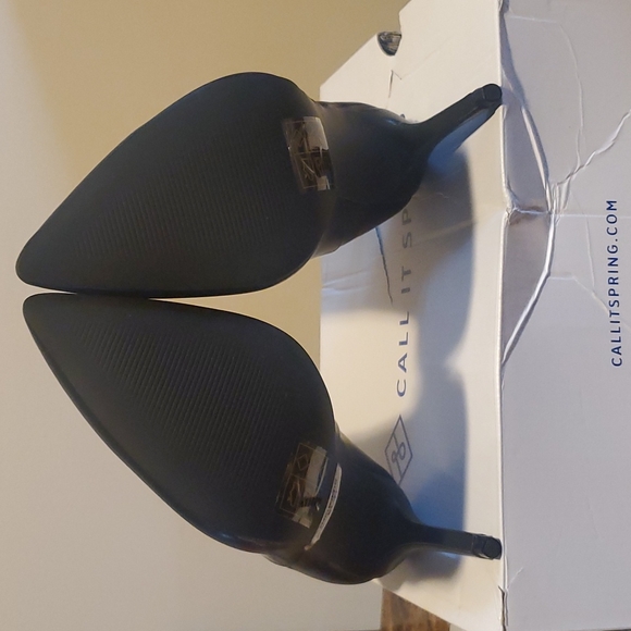 Black Leather Heel Booties - Picture 5 of 5